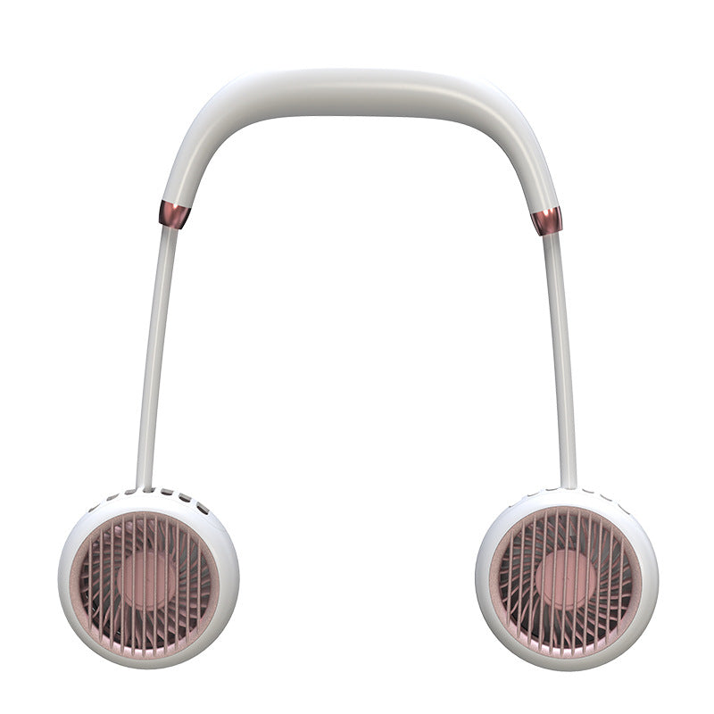 Leafless Hanging Neck Fan Portable Mini Lazy Silent Charging Portable Electric Fan
