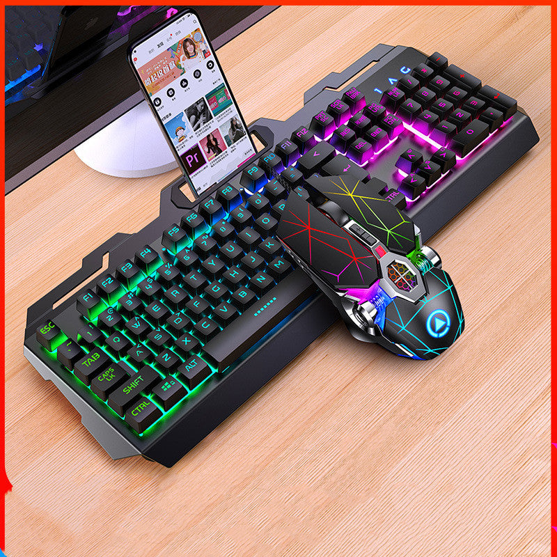 Three-piece keyboard mouse headset set