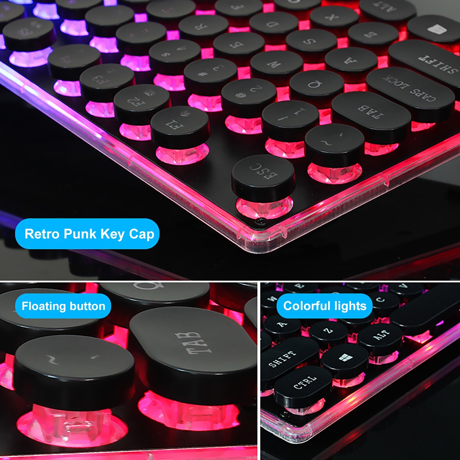 Wired Usb Keyboard And Mouse Set