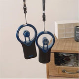 Hanging Neck Black Neutral Mechanical Mini Silent Handheld Portable Fan