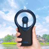 Hanging Neck Black Neutral Mechanical Mini Silent Handheld Portable Fan