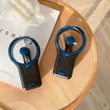 Hanging Neck Black Neutral Mechanical Mini Silent Handheld Portable Fan
