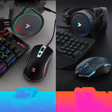 Gaming Keyboard And Mouse Three-piece Set, Mechanical Game, Internet Cafe, Internet Cafe