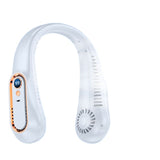 New Cross-border Bladeless Outdoor Small Fan Mini, Portable, Rechargeable, With Digital Display, Silent, Anti-pinch, And Neck-hanging.
