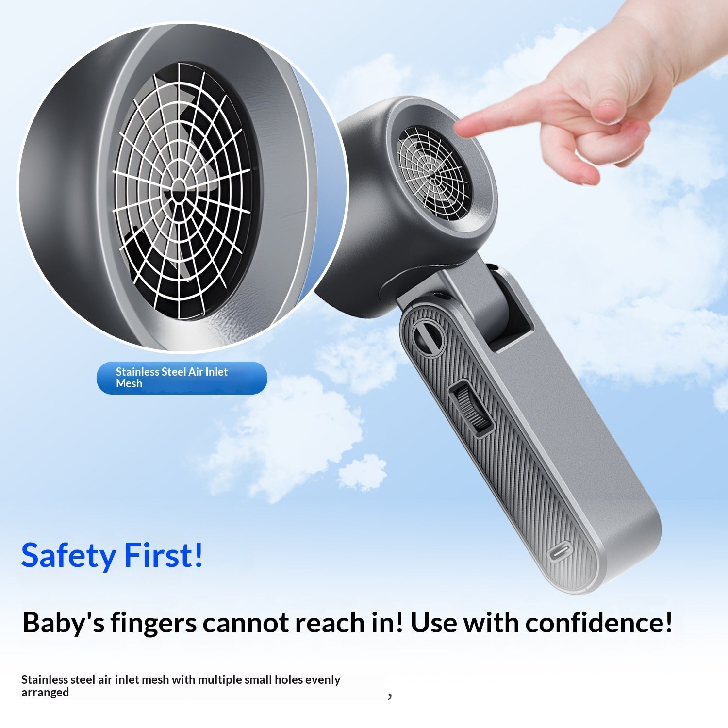 High-Speed Folding Cooling Fan Mini Handheld Neck-Hanging Semiconductor Ice Pack Compact And Portable