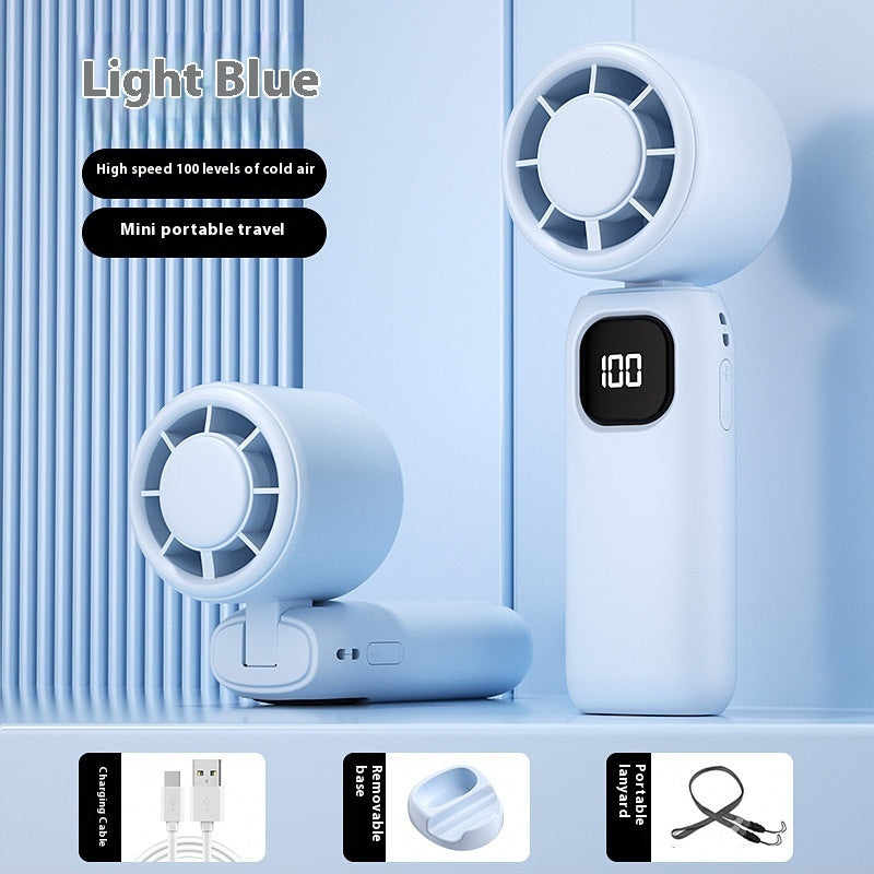 Portable Neck Hanging Plastic Mini Charging Silent Fan