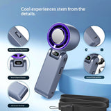 High-Speed Folding Cooling Fan Mini Handheld Neck-Hanging Semiconductor Ice Pack Compact And Portable