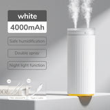 Small Humidifiers 500ml Desk Humidifier Night Light Function Quiet Operation Electric Aroma Diffuser Air Car Humidifier