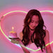 Pink lamp love projection lamp