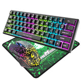 Free Wolf T61 Charging Wireless Keyboard And Mouse Set 61 Key Luminous Wireless Gaming Keyboard And Mouse Set Percent 60