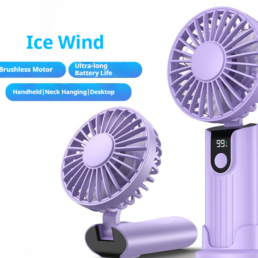 Portable Mini Handheld Fan Hanging Neck Camping USB